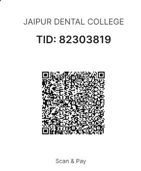 Jaipur Dental College payment QR code